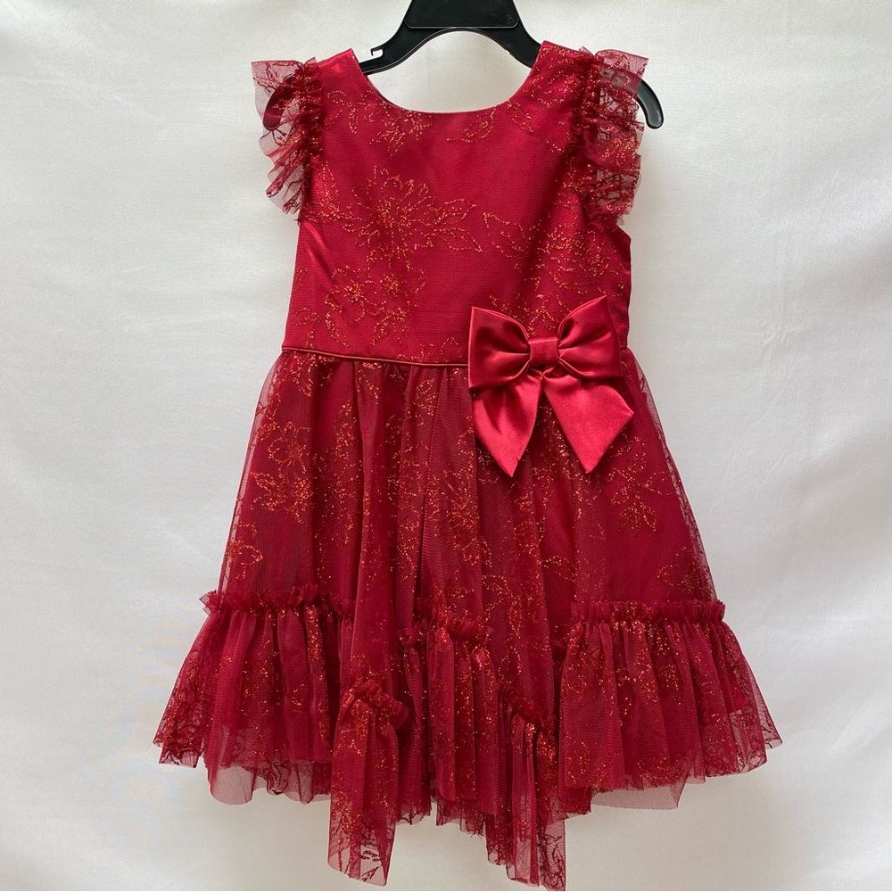 Jona Michelle Red Dress Girls Sz 4T